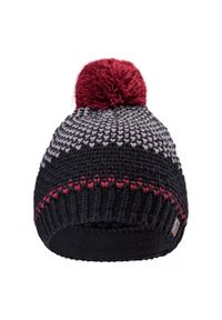 Hi-tec - Zimowa Czapka Unisex Dla Dorosłych Logo Hervin. Kolor: czarny, różowy, czerwony, szary, wielokolorowy. Sezon: zima