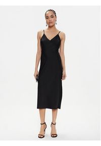 Armani Exchange Sukienka letnia 8NYA59 YNZ5Z 1200 Czarny Regular Fit. Kolor: czarny. Materiał: syntetyk. Sezon: lato #3