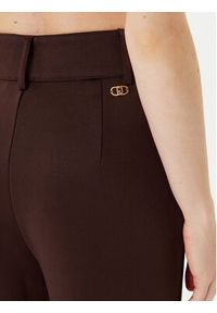 Liu Jo Sport Spodnie materiałowe TF5106 F0778 Brązowy Regular Fit. Kolor: brązowy. Materiał: wiskoza. Styl: sportowy #3