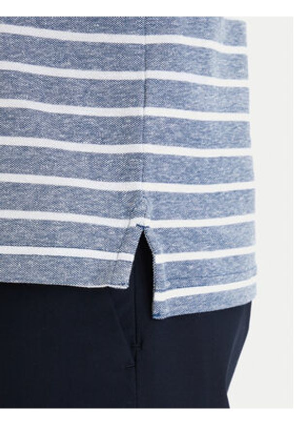 TOMMY HILFIGER - Tommy Hilfiger Polo MW0MW33140 Niebieski Regular Fit. Typ kołnierza: polo. Kolor: niebieski. Materiał: bawełna