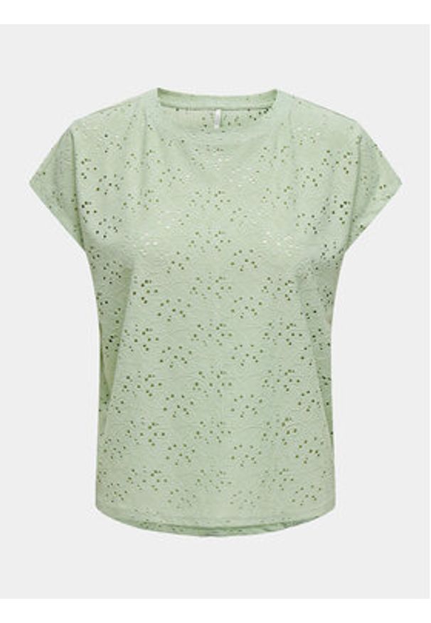 only - ONLY Bluzka Smilla 15231005 Zielony Regular Fit. Kolor: zielony. Materiał: syntetyk