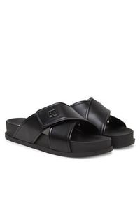 Armani Exchange Klapki XDP063 XV927 00002 Czarny. Kolor: czarny. Materiał: skóra #5
