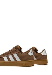 Adidas - adidas Sneakersy Grand Court Alpha JH9730 Brązowy. Kolor: brązowy. Materiał: skóra, zamsz #3