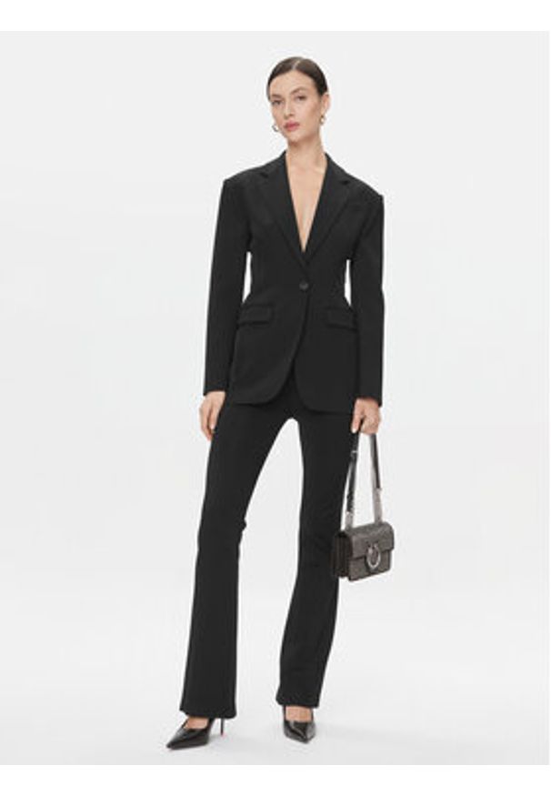 Pinko Marynarka Gastone 102344 A1BA Czarny Regular Fit. Kolor: czarny. Materiał: syntetyk