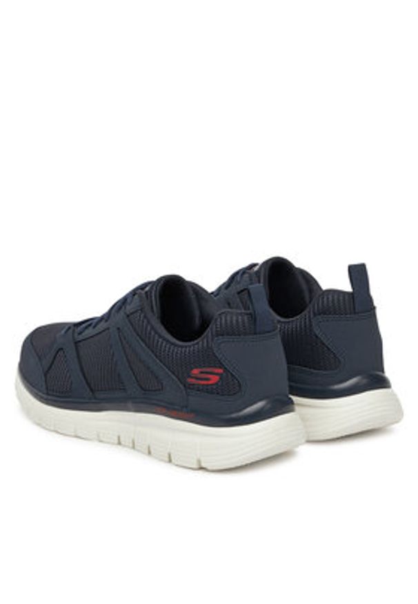 skechers - Skechers Sneakersy BURNS 8790117 NVRD Granatowy. Kolor: niebieski. Materiał: materiał