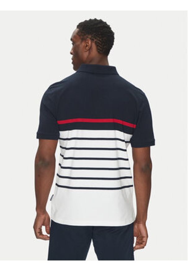 Hechter Paris Polo 74005 151927 Granatowy Regular Fit. Typ kołnierza: polo. Kolor: niebieski. Materiał: bawełna