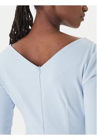 Rinascimento Sukienka koktajlowa CFC0127699003 Błękitny Slim Fit. Kolor: niebieski. Materiał: syntetyk. Styl: wizytowy #4