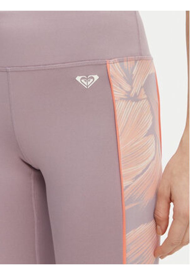 Roxy Legginsy Everyday Flow ERJNP03662 Kolorowy Slim Fit. Materiał: syntetyk. Wzór: kolorowy
