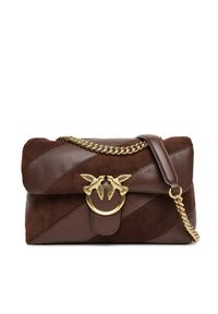 Pinko - PINKO Torebka Love Puff Classic Cl Al 25-26 PLTT 100038 A2JY Brązowy. Kolor: brązowy. Materiał: skórzane