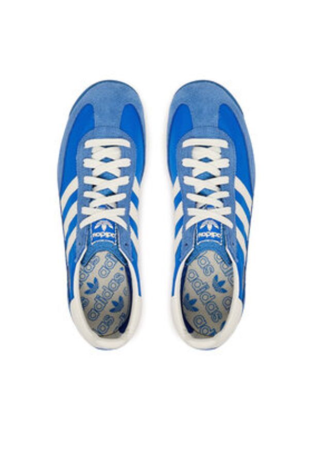 Adidas - adidas Sneakersy SL 72 RS IG2132 Niebieski. Kolor: niebieski. Materiał: zamsz, skóra