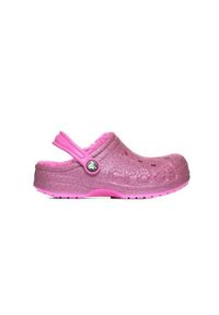 Buty do chodzenia damskie Crocs Baya Lined Glitter Clog K. Kolor: różowy. Materiał: syntetyk, materiał, tkanina #1