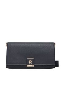 TOMMY HILFIGER - Tommy Hilfiger Torebka Th Her Mini Crossover Corp AW0AW17678 Granatowy. Kolor: niebieski. Materiał: skórzane #2