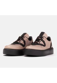 Marco Shoes Lekkie sneakersy z naturalnej skóry beżowy. Kolor: beżowy. Materiał: skóra #2