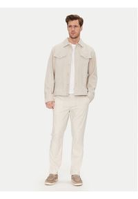 Tom Tailor Spodnie materiałowe 1044711 Beżowy Regular Fit. Kolor: beżowy. Materiał: bawełna #5