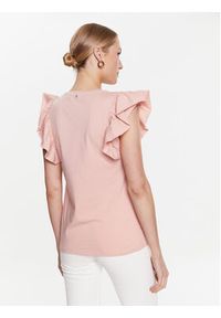Marc Aurel T-Shirt 7455 7000 73605 Różowy Regular Fit. Kolor: różowy. Materiał: bawełna