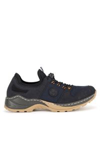Rieker Sneakersy M0564-14 Granatowy. Kolor: niebieski. Materiał: materiał #1