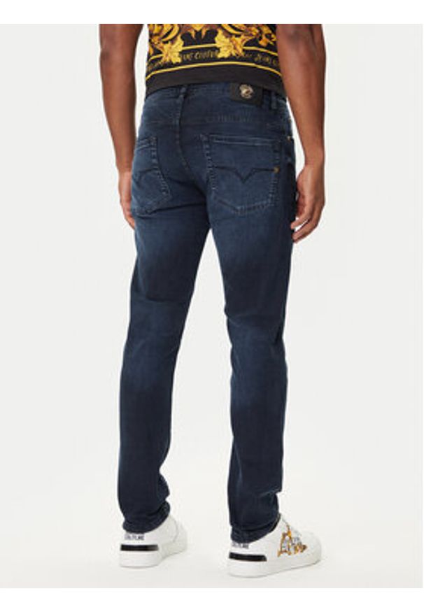 Versace Jeans Couture Jeansy 79GAB5D0 CDWAB Granatowy Slim Fit. Kolor: niebieski