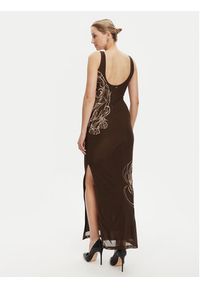 Guess Sukienka codzienna W5YK19 KCZC2 Brązowy Regular Fit. Okazja: na co dzień. Kolor: brązowy. Materiał: syntetyk. Typ sukienki: proste. Styl: casual #5