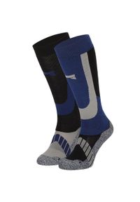 XTREME SOCKSWEAR - Skarpety narciarskie Xtreme, 2 par, Multi Niebieski. Kolor: niebieski. Sport: narciarstwo #2