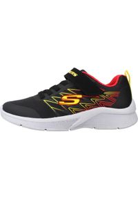 skechers - Buty do chodzenia chłopięce, Skechers Microspec Texlor. Kolor: czarny. Materiał: materiał, syntetyk, tkanina. Sport: turystyka piesza
