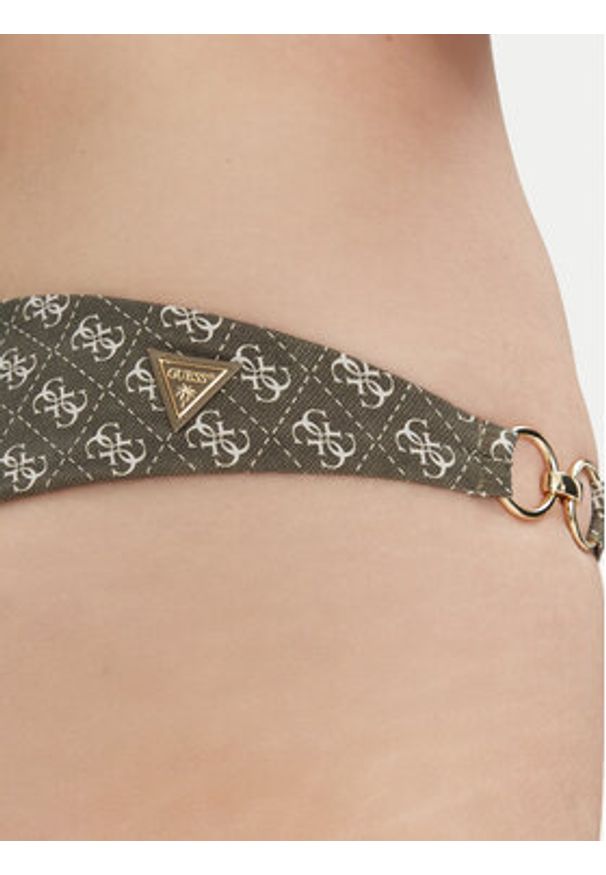 Guess Dół od bikini E5GO28 KCRL2 Zielony. Kolor: zielony. Materiał: syntetyk