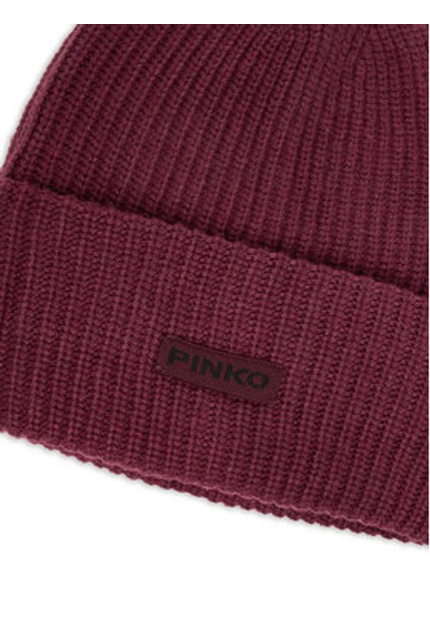 Pinko - PINKO Czapka Bosnia 105993 A2Z4 Bordowy. Kolor: czerwony. Materiał: wiskoza