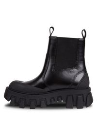 Tommy Jeans Sztyblety Tjw Chunky Chelsea Mix Material EN0EN02375 Czarny. Kolor: czarny. Materiał: skóra #2