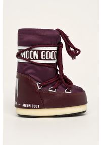 Moon Boot - Śniegowce dziecięce. Zapięcie: sznurówki. Kolor: czerwony