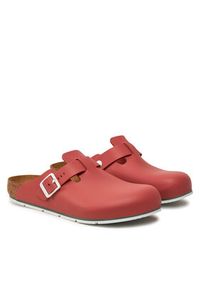 Birkenstock Klapki Boston Pro Le 1026230 Czerwony. Kolor: czerwony. Materiał: skóra