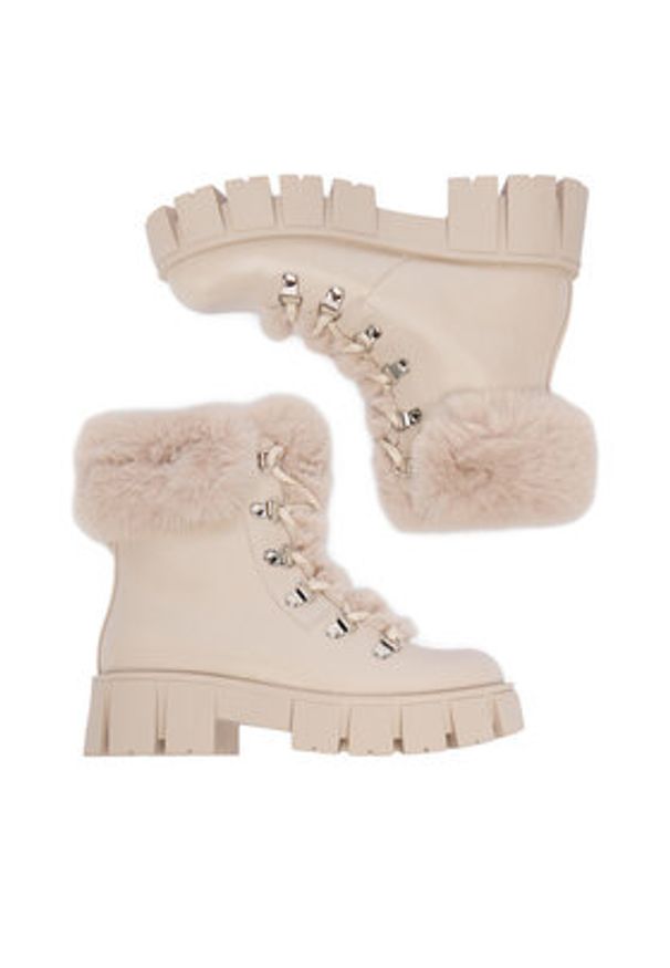 DeeZee Trzewiki 90190-6 Écru. Materiał: syntetyk, materiał