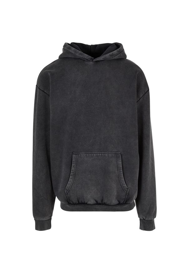 Bluza z kapturem Urban Classics Acid Washed. Typ kołnierza: kaptur. Kolor: czarny. Materiał: poliester, bawełna, tkanina