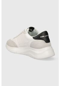 Karl Lagerfeld sneakersy skórzane SERGER KC kolor biały KL53638. Nosek buta: okrągły. Kolor: biały. Materiał: skóra #2