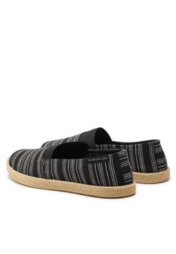 Quiksilver Espadryle AQYS700053 Czarny. Kolor: czarny. Materiał: materiał
