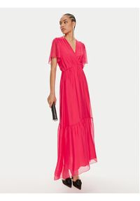Haveone Sukienka letnia AFF-L013 Różowy Regular Fit. Kolor: różowy. Materiał: wiskoza. Sezon: lato #2