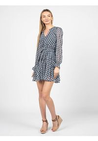 Pepe Jeans Sukienka "Ottavia" | PL953173 | Ottavia | Kobieta | Biały, Granatowy. Kolor: biały, niebieski, wielokolorowy. Materiał: poliester. Długość rękawa: długi rękaw. Wzór: kratka. Długość: mini #3