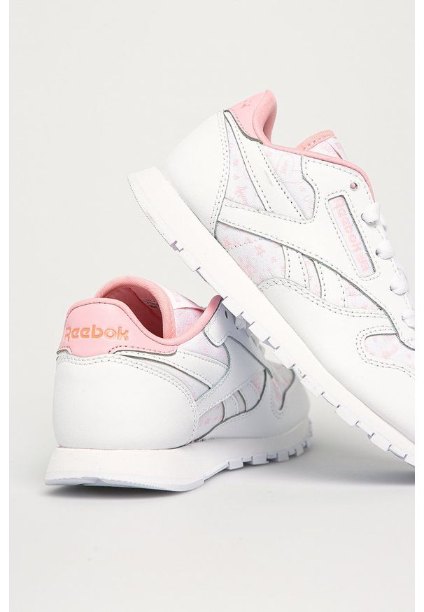 Reebok Classic - Buty dziecięce Cl Lthr. Zapięcie: sznurówki. Kolor: biały. Materiał: guma. Model: Reebok Classic