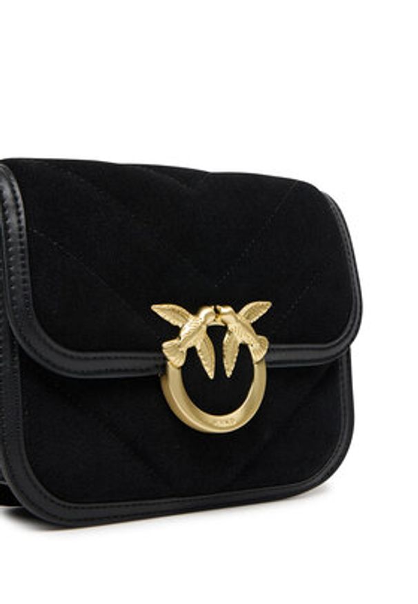Pinko - PINKO Torebka Love Box Bag Fl Mini AI 25-26 PLTT 104297 A2JH Czarny. Kolor: czarny. Materiał: skórzane