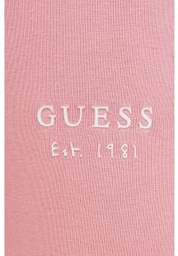 Guess legginsy damskie kolor różowy wzorzyste. Stan: podwyższony. Kolor: różowy. Materiał: dzianina #2