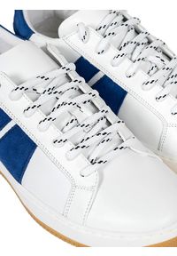 Antony Morato Sneakersy | MMFW01286-LE300001 | Mężczyzna | Biały, Granatowy. Kolor: niebieski, biały, wielokolorowy. Materiał: skóra