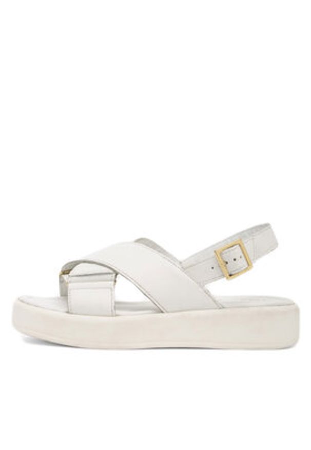 Sergio Bardi Sandały ARC-B1036-02SB Biały. Kolor: biały. Materiał: skóra