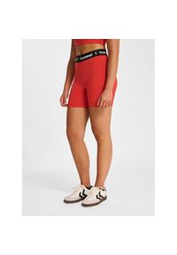 Szorty damskie Hummel Pulse Mid. Kolor: czerwony, brązowy, wielokolorowy. Sport: fitness