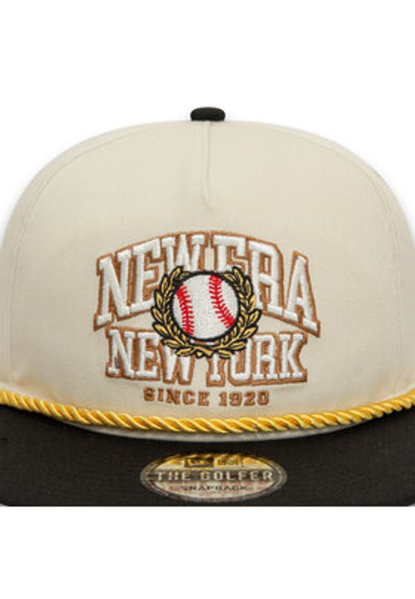 New Era Czapka z daszkiem New World Golfer Newera 60435072 Beżowy. Kolor: beżowy. Materiał: materiał