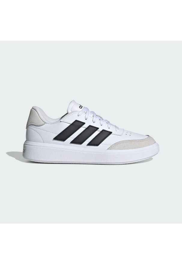 Adidas - Buty Courtblock. Kolor: czarny, szary, biały, wielokolorowy. Sport: turystyka piesza
