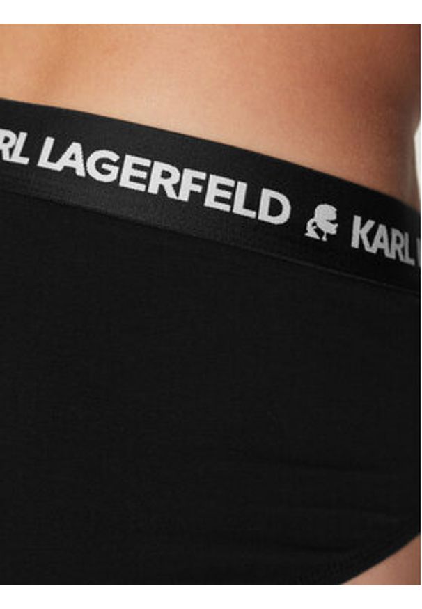Karl Lagerfeld - KARL LAGERFELD Komplet 3 par slipów A1M47152 Czarny. Kolor: czarny. Materiał: bawełna