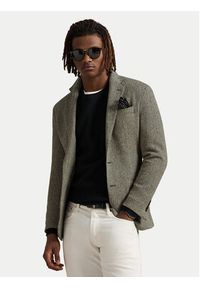 Polo Ralph Lauren Sweter 710918163508 Czarny Regular Fit. Typ kołnierza: polo. Kolor: czarny. Materiał: bawełna #6