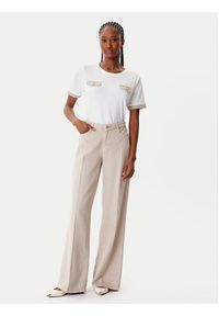 Morgan T-Shirt 252-DAEL Biały Regular Fit. Kolor: biały. Materiał: syntetyk, bawełna #4