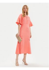 BOSS - Boss Sukienka letnia Dileina 50512807 Różowy Regular Fit. Kolor: różowy. Materiał: wiskoza. Sezon: lato #4
