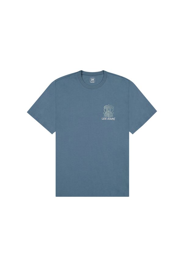 Lee - MĘSKA KOSZULKA LEE SS ELEVATED ESS LOGO TEE VINTAGE B 112370580. Styl: vintage