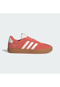 Adidas - Buty VL Court 3.0. Kolor: wielokolorowy, biały, czerwony. Materiał: skóra. Sport: turystyka piesza #2