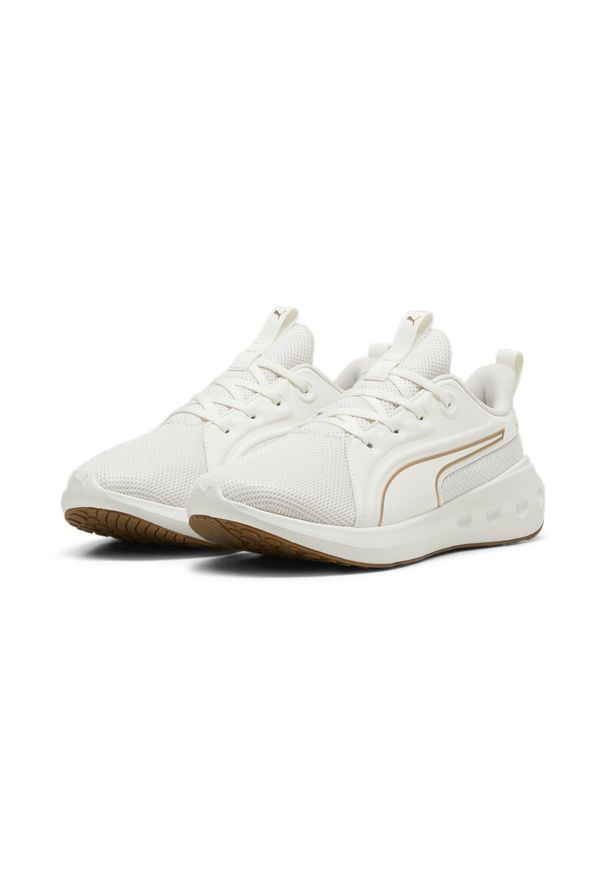 Puma - Buty do biegania SOFTRIDE Carson PUMA Warm White Gold. Kolor: biały, żółty, wielokolorowy